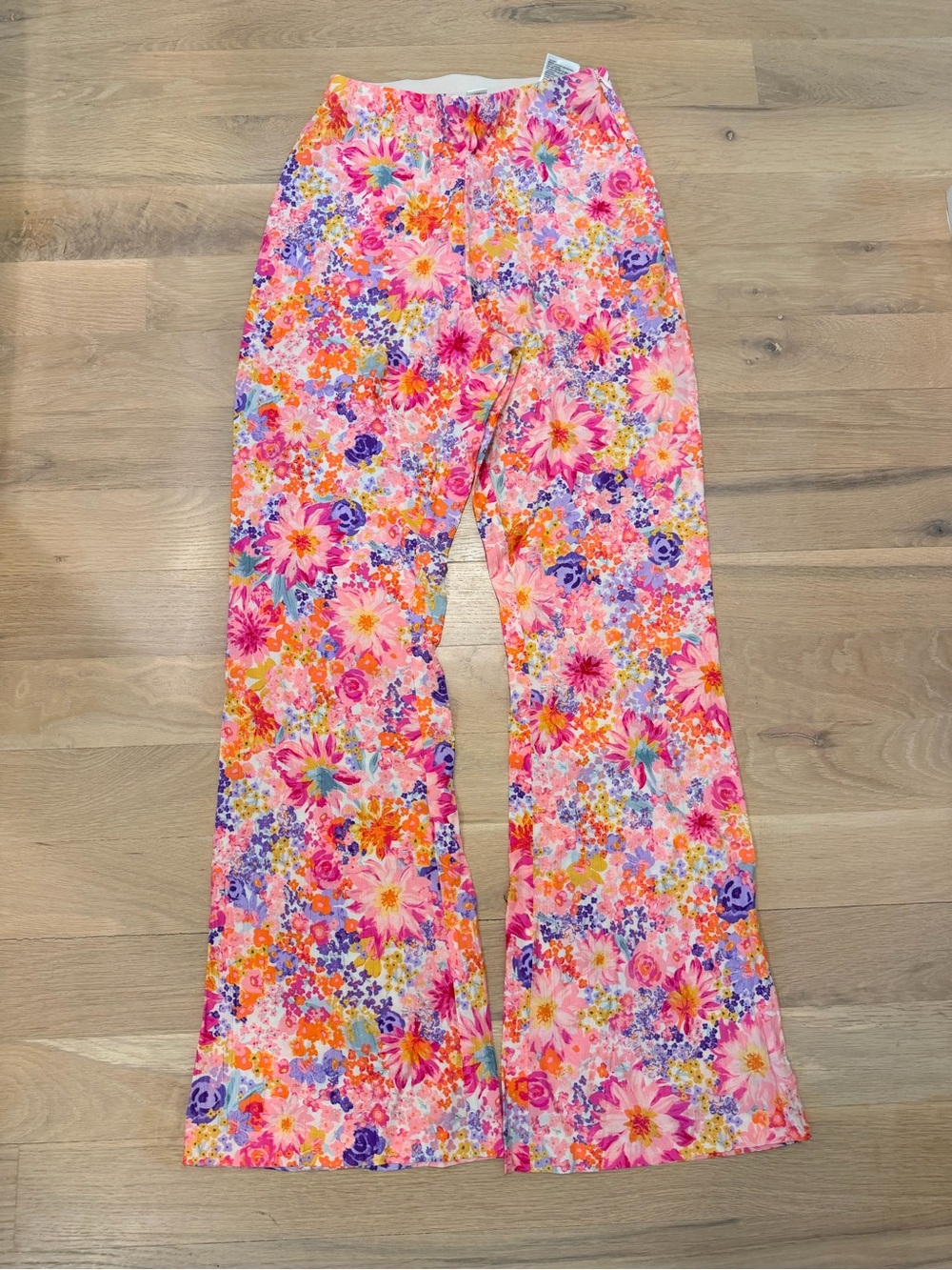 H&M Women’s Lightweight Floral Wide-Leg Pants